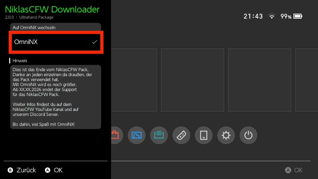 OmniNX Download fertig
